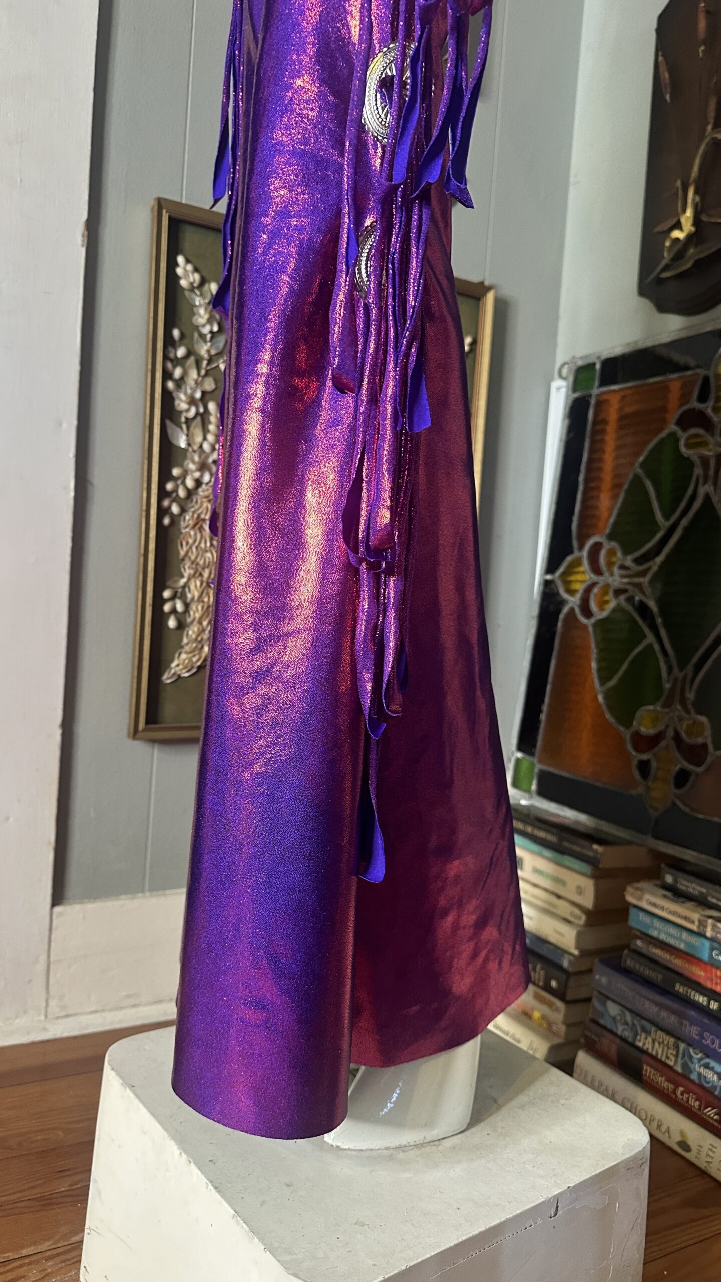 RTS +++ XSmall Liquid Purple Pink with Conchos & X-Long Fringe // Inseam 34" - Image 5