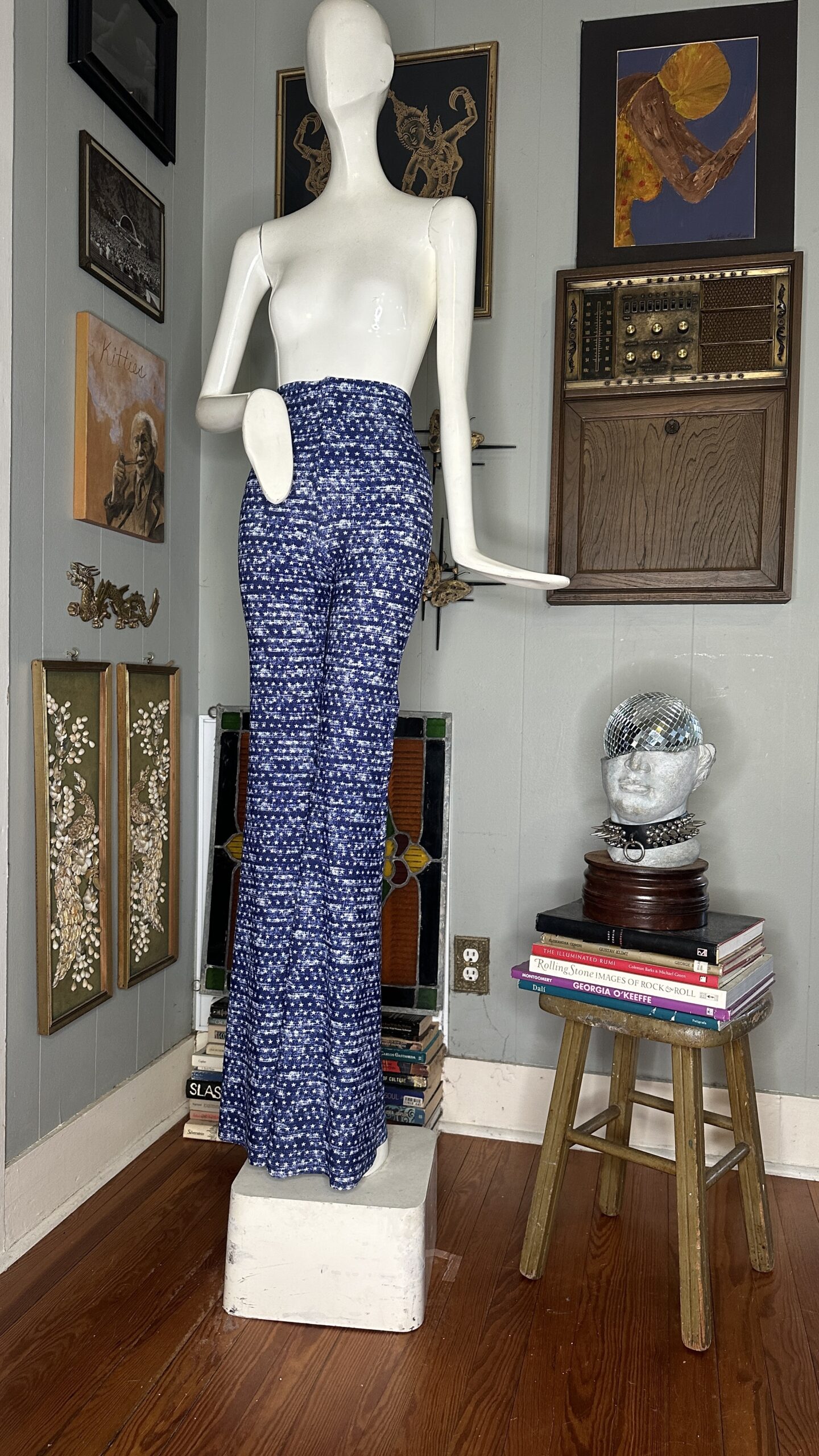 RTS +++ Large Starry Denim Print // Inseam 34"